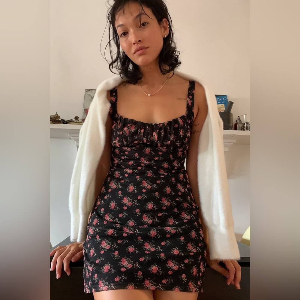 NWT UO Anya Mesh Mini Dress
